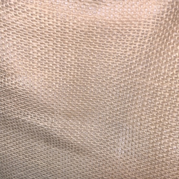 Floral Appliqué Burlap Bag Purse w/Canvas Strap Adjustable Crossbody Unique 3D - Picture 10 of 11